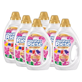 Гель для прання кольорових речей Weißer Riese Color Gel Aromatherapie Floral Sensation з орхідеєю, 6х22 прань, для сяючої чистоти та аромату