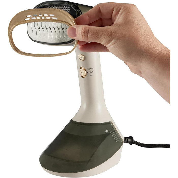 Відпарювач Russell Hobbs VacuSteam Pro: відпарювання та прасування з технологією всмоктування, керамічна підошва, 200 мл резервуар, 3 рівні потужності, для всіх тканин