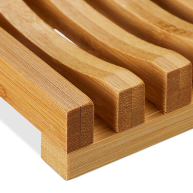 Relaxdays Soap Dish Bamboo