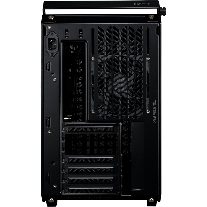 Корпус для ПК Cooler Master Qube 500 Flatpack: ATX, повністю модульний, з 120 мм вентилятором SF-L та вертикальною підсвічуванням для відеокарти, підтримка EATX, 2 x 280 мм радіатори, колір м'ятно-зелений (чорний)