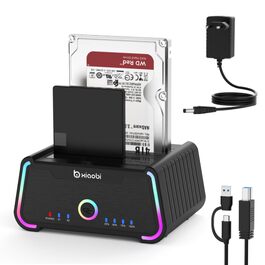 Док-станція для жорстких дисків USB-C Dual Bay для 2.5