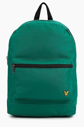 Чоловічий рюкзак Lyle & Scott 17 л, міцний матеріал, відділення для ноутбука, базовий дизайн, колір зелений