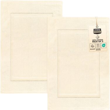 Набір бавовняних килимків для ванної Utopia Towels, 53.3 x 86.4 см, темно-сірий, 2 шт.