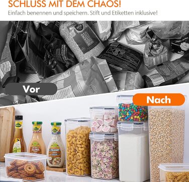 Набір контейнерів для зберігання Theo&Cleo (24 шт.) з кришкою, BPA-free, для кухні