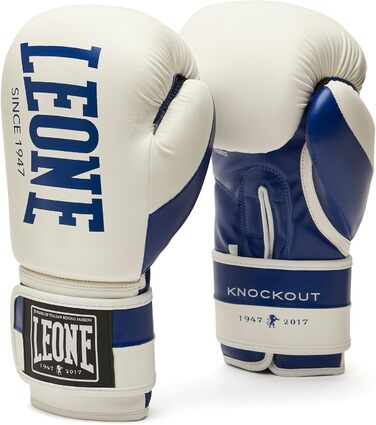 Боксерські рукавички Leone 1947 Knockout, білі, унісекс, для дорослих