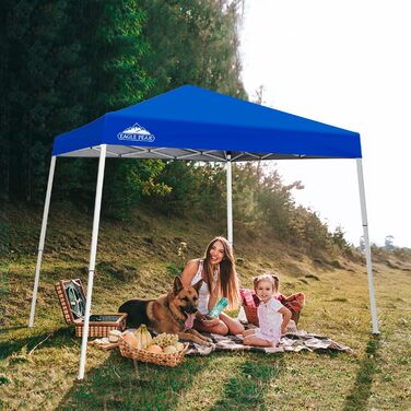 EAGLE PEAK 3 m x 3 m Pop-Up Tent with Sloping Legs (Blue)