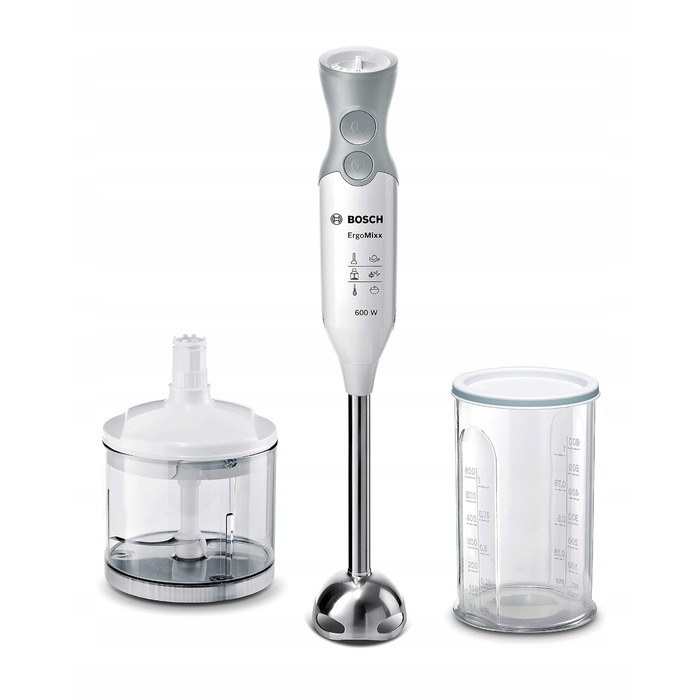 Занурювальний блендер Bosch MSM66120, 600 Вт, білий