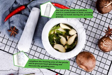 Набір для спецій та соусів з мармуру (11 см), включає: силіконова килимок, щітка, ложка з нержавіючої сталі, білий