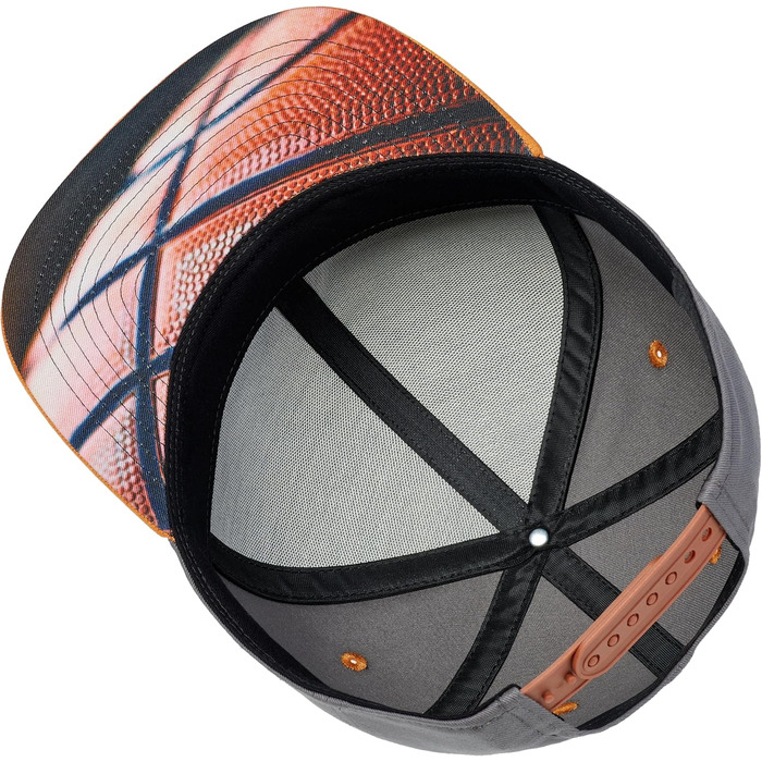 Кепки Snapback Cadency® для чоловіків та жінок, унікальні, з індивідуальними дизайнами, бейсболки з прямим козирком, регульовані, теплі зимові - темно-зелений (баскетбол - сірий)