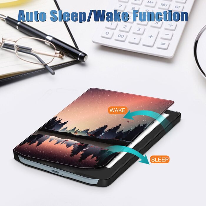 Чохол для Pocketbook Verse PB629 / Verse Pro PB634: Flip-Cover з авто. функцією сну/пробудження (дим.)