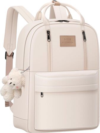 GAXOS Сучасний рюкзак для школи: стильний рюкзак-сумка для жінок та дівчат, білий, у корейському стилі