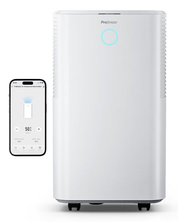 Про Breeze OmniDry: Електричний осушувач повітря з Wi-Fi, 12л/24г, для дому до 25м², з додатком, режимом сушіння та датчиком вологості