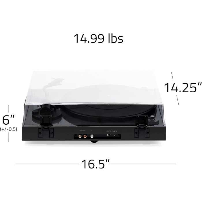 Програвач вінілу Fluance RT82 Referenz High Fidelity з картриджем Ortofon OM10, чорний глянцевий