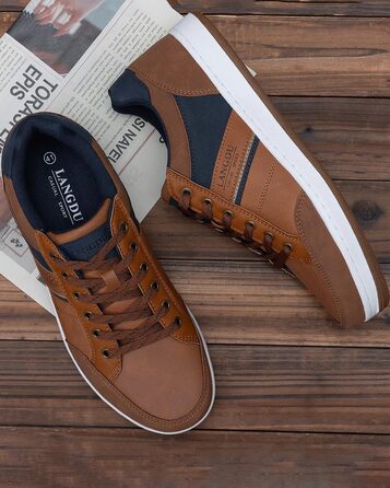 Чоловічі кросівки для відпочинку та ходьби: легкі, дихаючі, розмір 41-46 EU (43 EU), колір коричневий