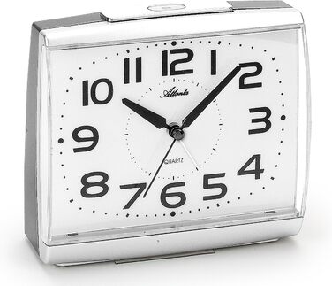 Atlanta Large Alarm Clock with Automatic Night Light Sensor Quartz Analog - 1919-19