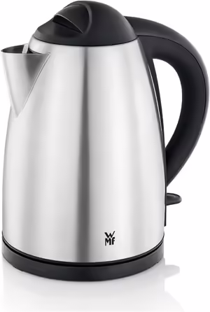 WMF Good Water Kettle Stainless Steel 1.7L, Electric Kettle with Scale Filter, 2400 W, Illuminated Water Level Indicator, Brushed Stainless Steel