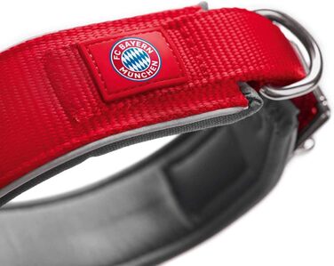 Нашийник для собак Hunter Neopren Reflect FC Bayern, L (60), червоний