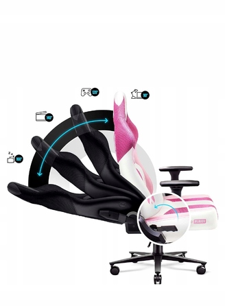 Ігрове крісло Diablo Chairs X-Player 2.0, тканина, біле