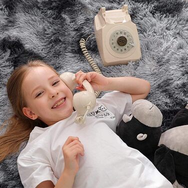 Килим Calore для вітальні, спальні: м'який, шорсткий, сучасний, для дому, 200 x 250 см (сіро-білий)