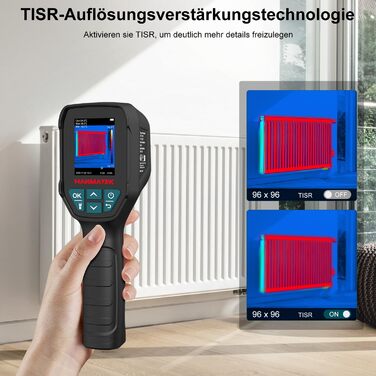 Тепловізор HANMATEK Ti240 для виявлення температурних аномалій та полювання: роздільна здатність 240x240, діапазон температур -68°F до +752°F, акумулятор