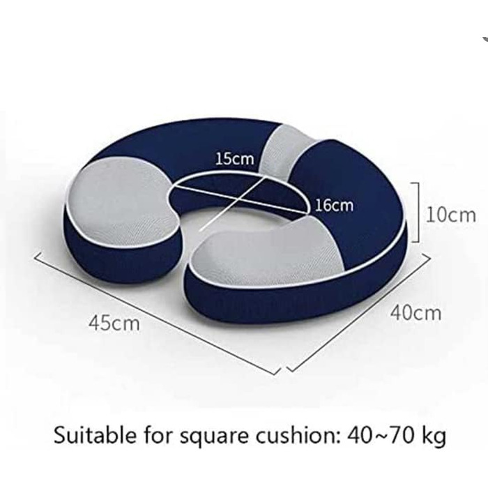 Donut Pillow Memory Foam Orthopedic Hemorrhoid Seat Cushion, Ergonomic Seat Cushion for Hemorrhoids and Prostate, for Pregnancy, Coccyx, Bed Sores, Post Natal, Sciatica (Female)