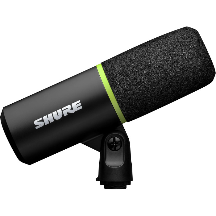 Shure MV6 USB Мікрофон для Ігор та Стрімінгу, Динамічний, USB-C, для PC Gamer та Стрімера