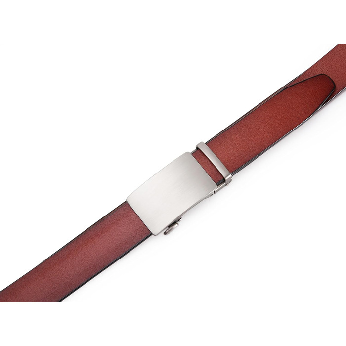 Чоловічий ремінь на пряжці, автоматична застібка, 35 мм, регульований, 130 см (Y-коричневий)