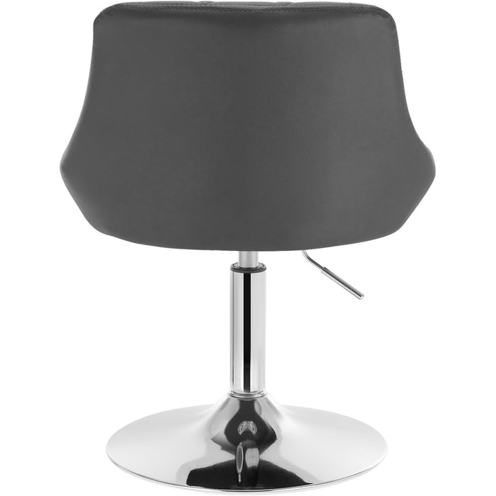 Adjustable Swivel Bar Stool with Backrest - Dark Green Faux Leather - WOLTU BH242dgn-2