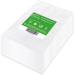 Vacuum Bags for Food 20CM x 30CM, 200 Bags Professional Food Vacuum Bags for All Vacuum Sealers & Food Vacuum Machines, BPA-Free, Sous Vide Freezer Bags