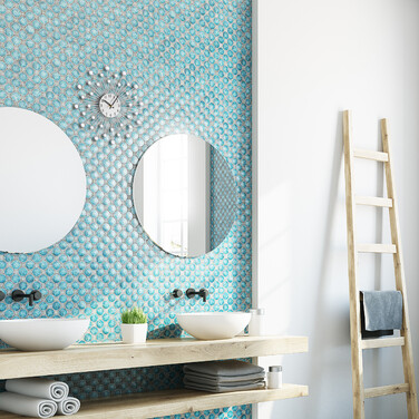 Relaxdays Wall Clock Diamond Ø 33 cm