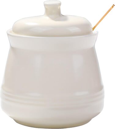 Sugar bowl with lid and spoon, ceramic sugar bowl, multifunctional sugar container, spice container, salt shaker, spice dishes, sugar bowl for the kitchen, storage (yellow)