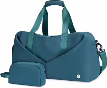 Sport Bags Classic with Shoe Compartment and Wet Compartment Portable Overnight/Weekend Bag Travel Bag Yoga Bag for Women and Men Gym Bag (Teal)
