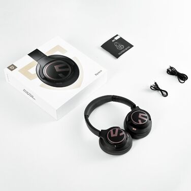 SoundPEATS Space навушники Bluetooth Over-Ear з гібридним ANC, ENC-мікрофоном, 40мм драйвером, 5.3, 123 години, білий (чорний)