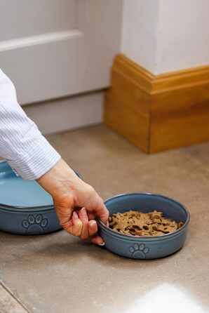 Миска для собак Mason Cash Reactive Paw, 18 см, 950 мл, для середніх та великих собак, кераміка, безпечна для миття в посудомийній машині та заморожування