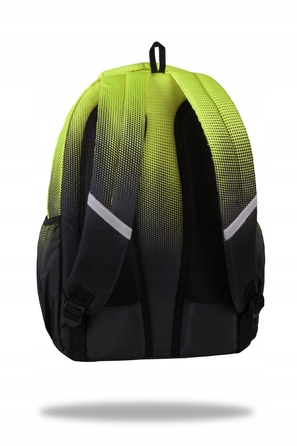 Багатовідсіковий шкільний рюкзак CoolPack, чорний з жовтими та золотистими акцентами, 21 л
