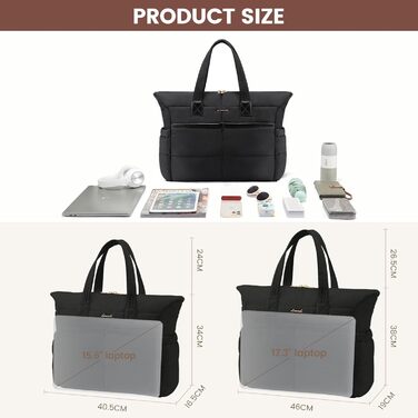 Сумка для ноутбука LOVEVOOK, чорна, 15.6 дюймів (для жінок)