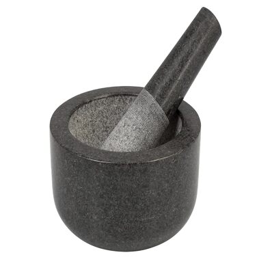 Гранітний ступка з товкачиком Smart-Planet - ступка для спецій, песто та трав, Ø 8,5 см