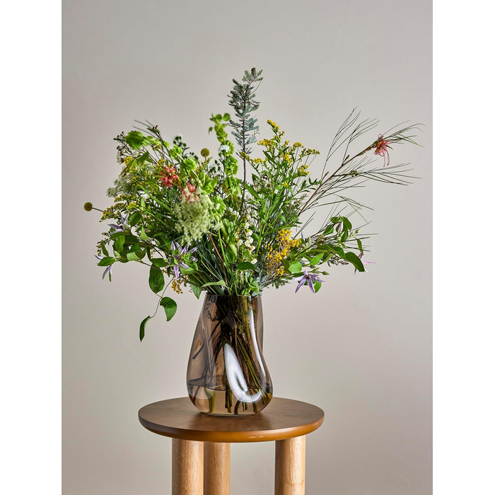 Ваза Bloomingville Ingolf з коричневого скла, 26x18x19 см, 82048946