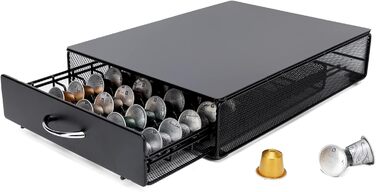 Висувна поличка для капсул Nespresso Vertuo - органайзер для 80 капсул, 2 яруси, SYSYY