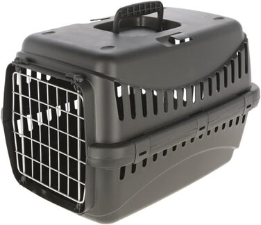 Kerbl Pet Transportbox Expedion Eco з металевими дверцятами, 58x38x38 см, чорний