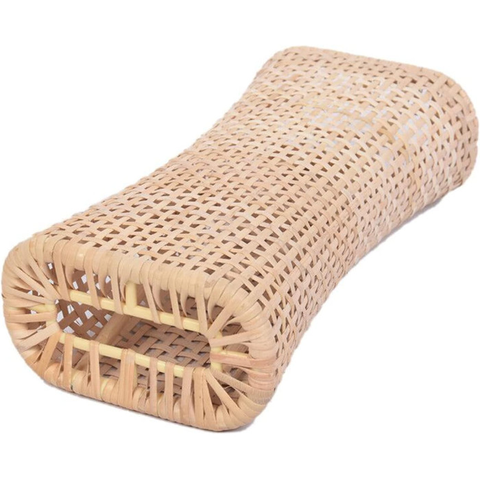 SANJIAOJIA Natural Rattan Sauna Pillow, Bamboo Headrest Pillow, Woven Pillow, Neck Support, Breathable Rattan Bed Pillow, Summer Cooling Pillow, Sleep Pillow, Orthopedic Pillow