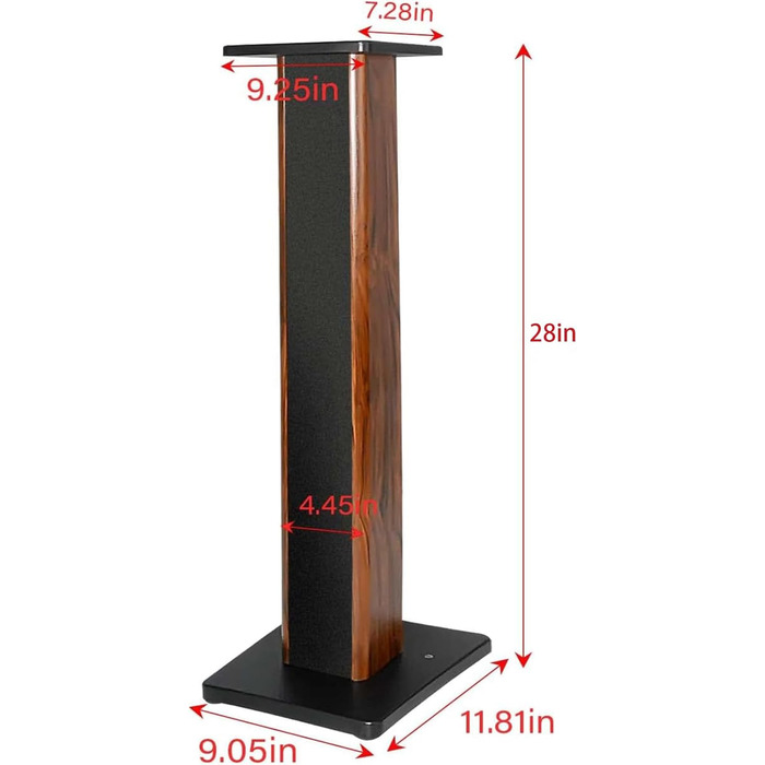 Підставка для акустики Suuiwau з текстурою дерева, універсальна, для домашнього кінотеатру, 60 см (70 см)