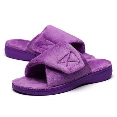 Тапочки жіночі SOLLBEAM з підтримкою склепіння стопи, ортопедичні, з підсиленими п'ятками, сандалії, 44.5 EU, фіолетовий