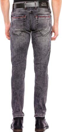 Чоловічі джинси Cipo & Baxx Klassisch Regular Fit, чорні, W40 L34, класичний крій, 5 кишень