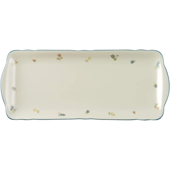Seltmann Weiden 001.295157 Marieluise Streublume Cake Plate, Square, Porcelain, Multicolor