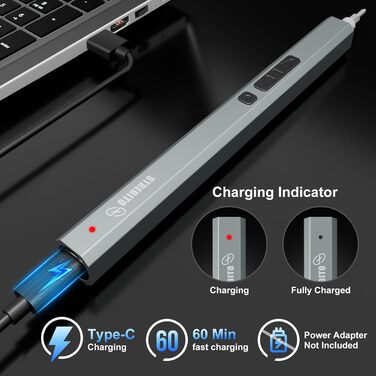 Міні-шуруповерт STREBITO, 144 шт. Прецизійний набір інструментів для ремонту електроніки (PC, Laptop, Телефон, Дрон)