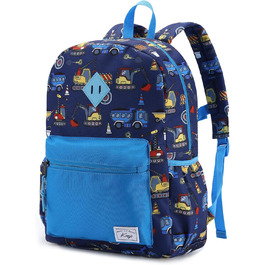 Дитячий рюкзак для школи Kinderrucksack (6-8 років) - водонепроникний, 13 літрів, 29x12x38 см (Automobil)