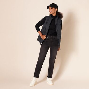 Жіноча жилетка з пуху Amazon Essentials, чорна, XL