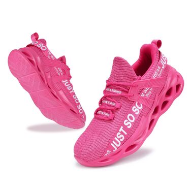 Зручні робочі черевики Furuian для чоловіків та жінок. Легкі, спортивні, дихаючі кросівки зі сталевим підноском, неслизька підошва. Розмір 45 EU, колір рожевий.