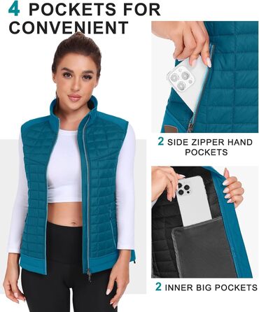 Жіноча тепла куртка Little Donkey Andy Leichte Puffer Wete для активного відпочинку: походи, біг, повсякденне носіння (XS, яскраво-блакитний)